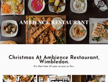 Tablet Screenshot of ambiencerestaurant.co.uk